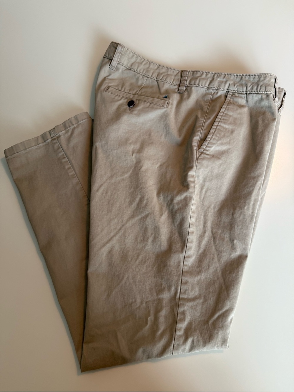 Tailor Vintage Greenwich Slim Fit Chino Pant Khaki Beige 38x32 EUC 0083